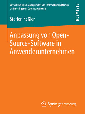 cover image of Anpassung von Open-Source-Software in Anwenderunternehmen